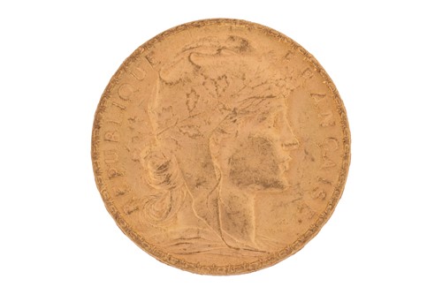Lot 19 - A France 1905 gold 20 Francs coin with...