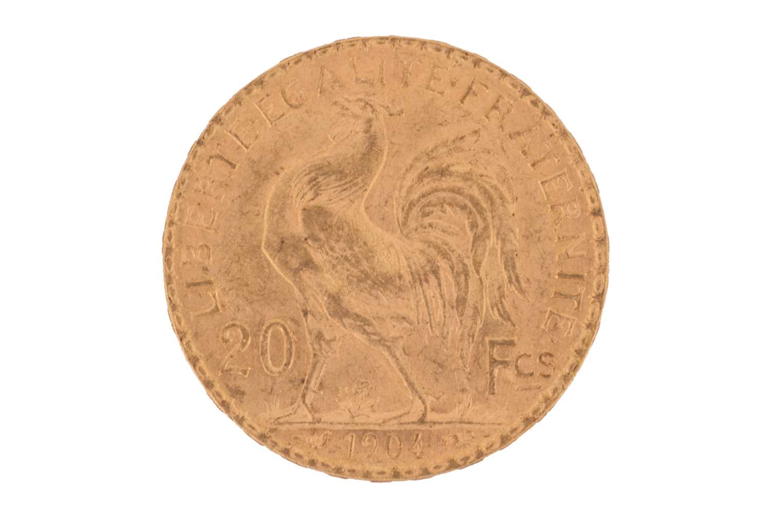 Lot 18 - A France 1904 gold 20 Francs coin with...