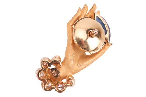 Lot 72 - A Carrera y Carrera 'Las Manos' hand pin,...