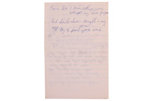 Lot 2 - Peter Green: A second set of Handwritten...
