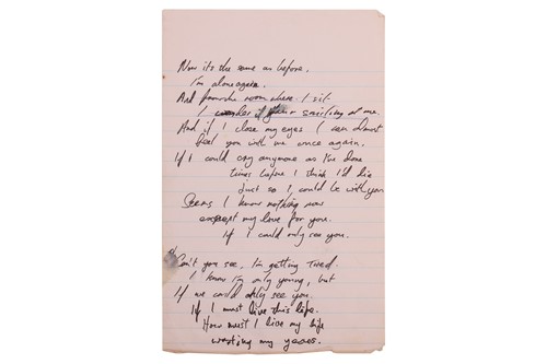 Lot 2 - Peter Green: A second set of Handwritten...