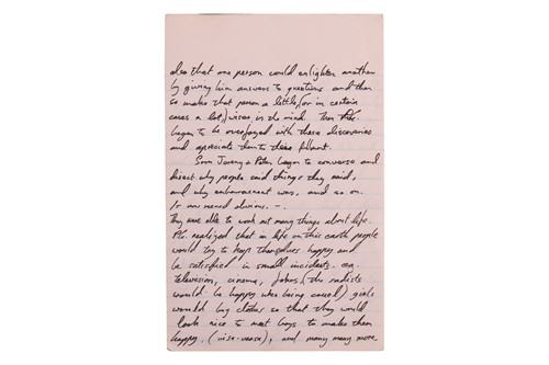 Lot 3 - Peter Green: A Handwritten Account of A...