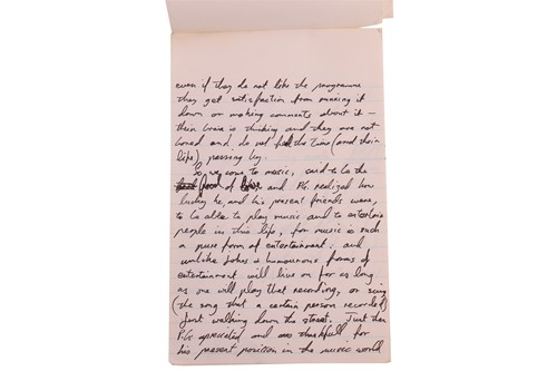 Lot 3 - Peter Green: A Handwritten Account of A...