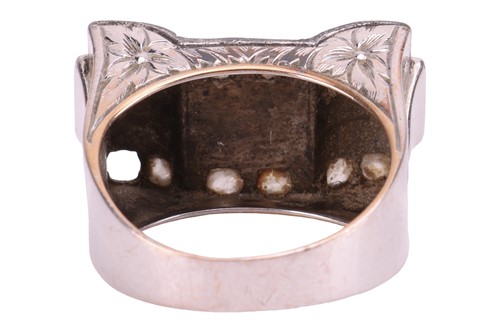 Lot 72 - A rose-cut diamond cocktail ring, with...