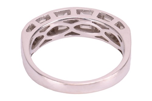 Lot 86 - A diamond half-eternity ring, with an...