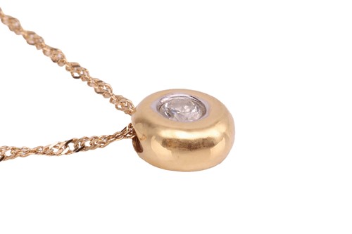 Lot 13 - A diamond-set ring, pendant on chain and...