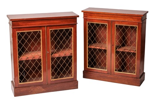 Lot 105 - A pair of 19th century mahogany small...