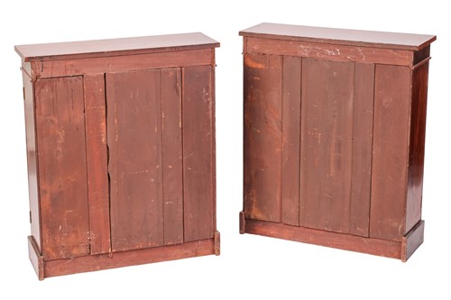 Lot 105 - A pair of 19th century mahogany small...