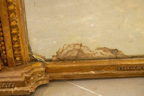 Lot 97 - A late 19th century large carved wood and gilt...