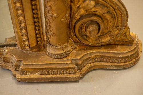 Lot 97 - A late 19th century large carved wood and gilt...