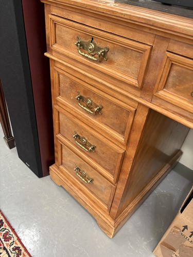 Lot 89 - A late 19th century Maple & Co sycamore...