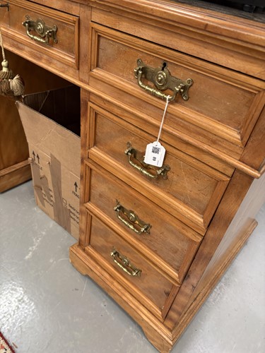Lot 89 - A late 19th century Maple & Co sycamore...