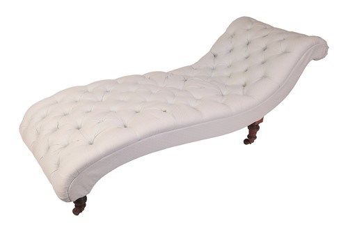 Lot 127 - A Victorian upholstered corner love seat, 84...