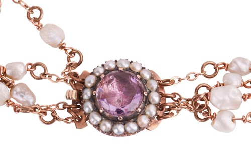 Lot 60 - A small collection of pearl-set jewellery...