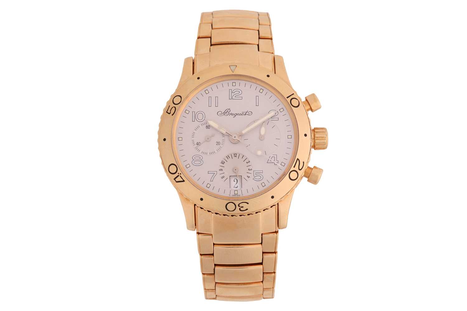Lot 258 - Breguet 18ct Gold Type XX Transatlantique...