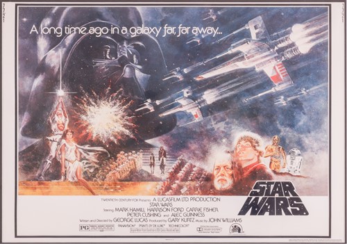 Lot 54 - Star Wars: A New Hope (1977), US Half-Sheet...