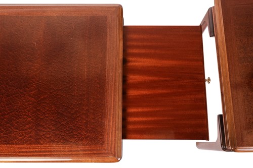 Lot 91 - A pair of modern mahogany square occasional...