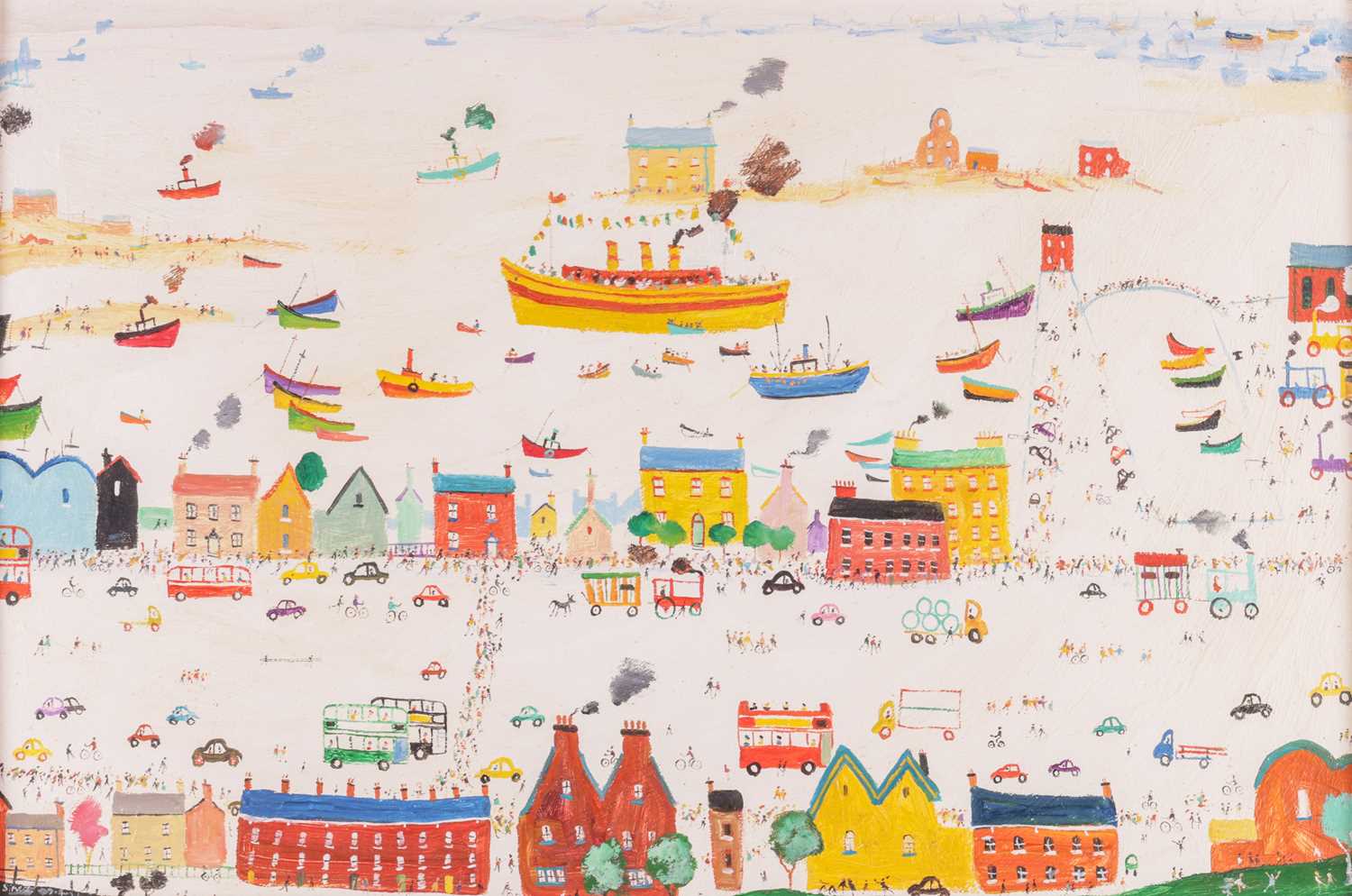 Lot 11 - Simeon Stafford (British b.1956) Street Scene...