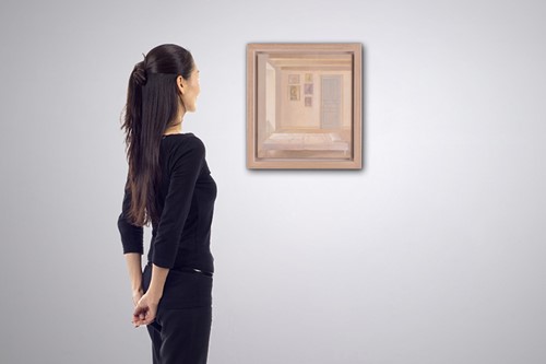Lot 24 - David Tindle (British b. 1932) Room signed,...