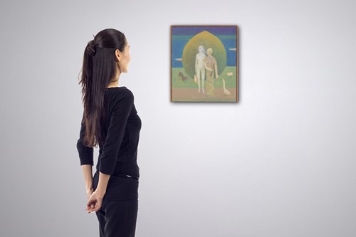 Lot 23 - David Tindle (British b.1932) Man and a Woman,...