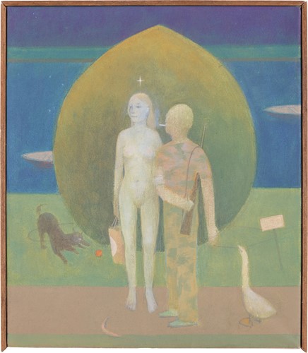 Lot 23 - David Tindle (British b.1932) Man and a Woman,...