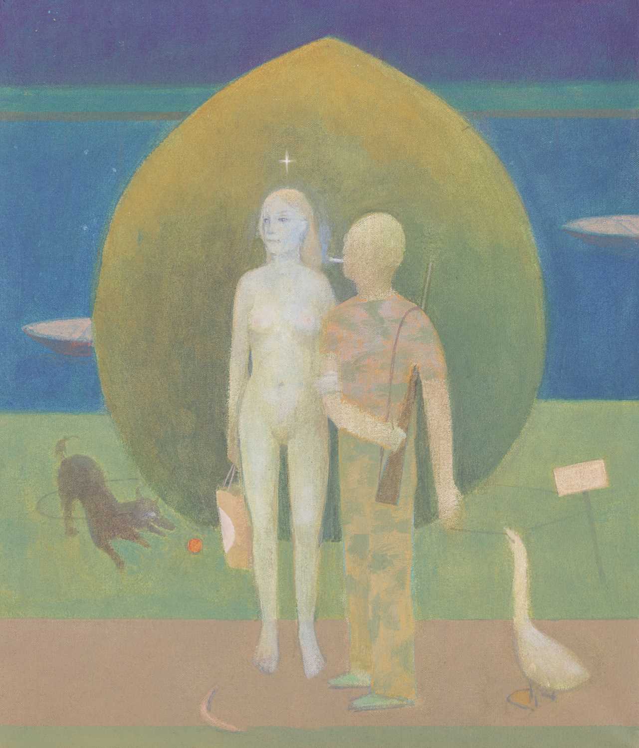Lot 23 - David Tindle (British b.1932) Man and a Woman,...
