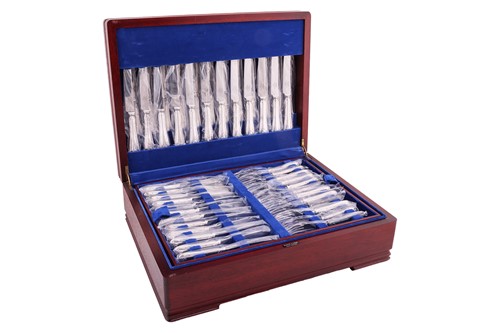Lot 97 - A Mappin & Webb ninety-piece silver-plated...