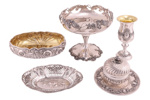 Lot 139 - A Group of Israeli silver items; including a...