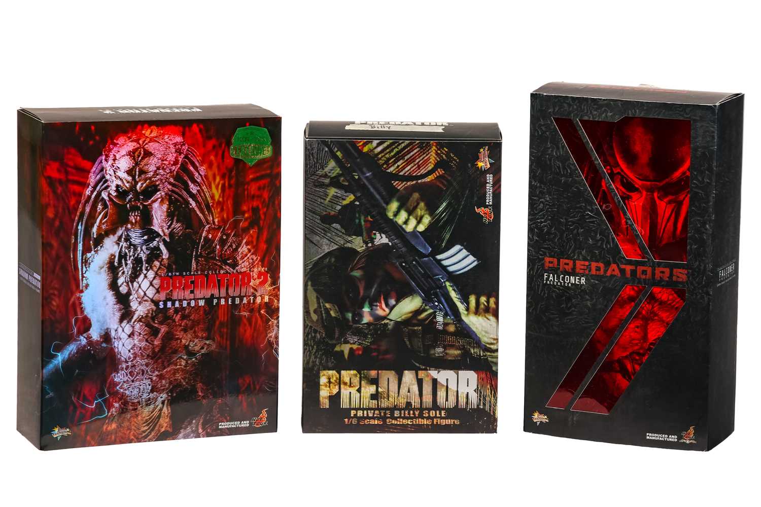 Lot 13 - Three Hot Toys 'Predator' 1:6 scale...