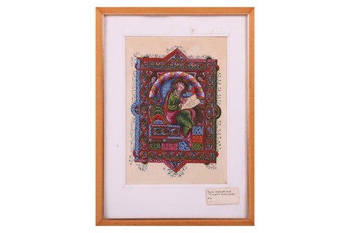 Lot 18 - An Armenian iluminated manuscript leaf from...