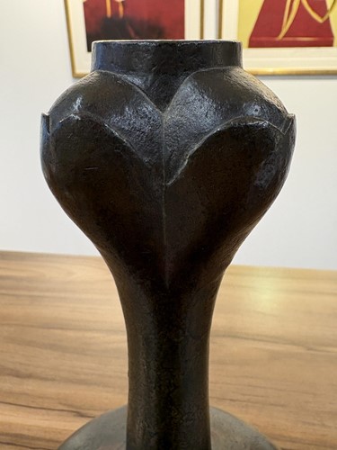 Lot 50 - A Chinese Han Dynasty archaic bronze,...