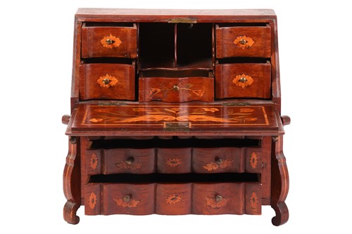 Lot 157 - A 19th century Dutch walnut and floral...