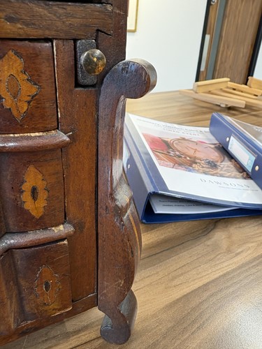 Lot 157 - A 19th century Dutch walnut and floral...
