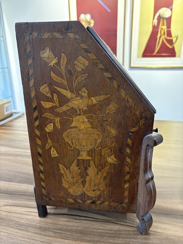 Lot 157 - A 19th century Dutch walnut and floral...