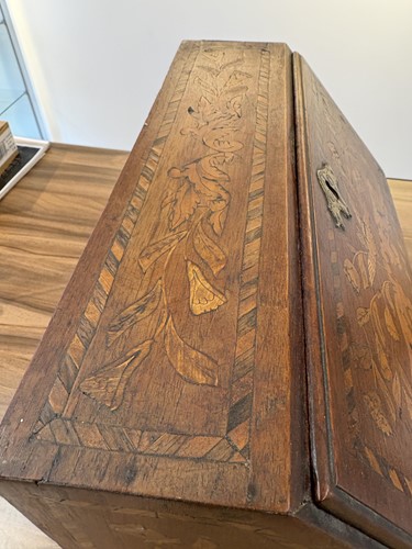 Lot 157 - A 19th century Dutch walnut and floral...