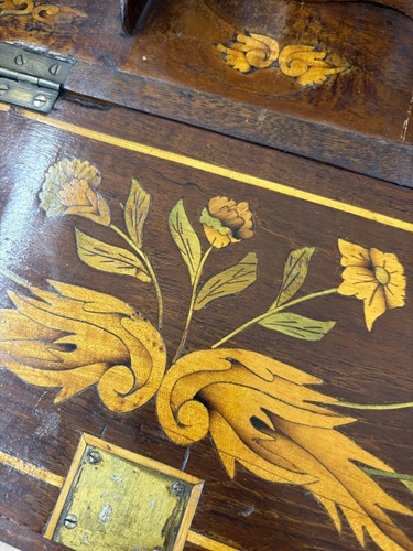Lot 157 - A 19th century Dutch walnut and floral...