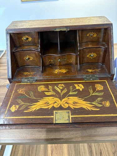 Lot 157 - A 19th century Dutch walnut and floral...