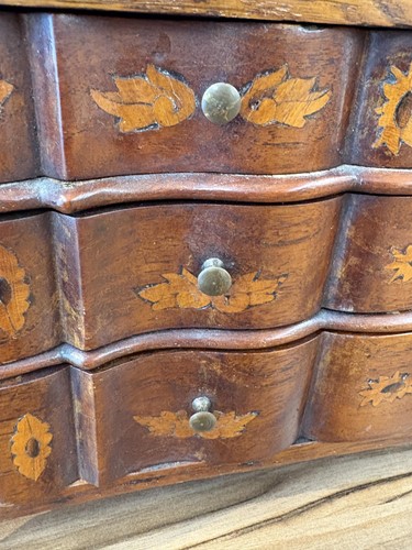 Lot 157 - A 19th century Dutch walnut and floral...