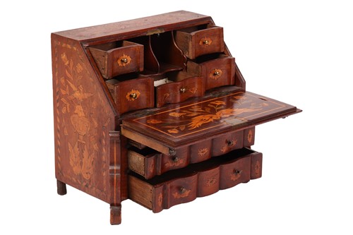 Lot 157 - A 19th century Dutch walnut and floral...