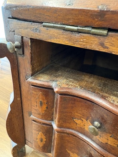 Lot 157 - A 19th century Dutch walnut and floral...