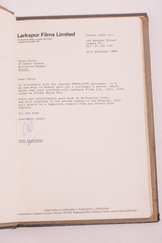 Lot 31 - Shadey (1985) Original Production Script,...
