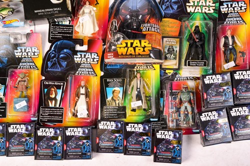 Lot 72 - A collection of Star Wars toys and...