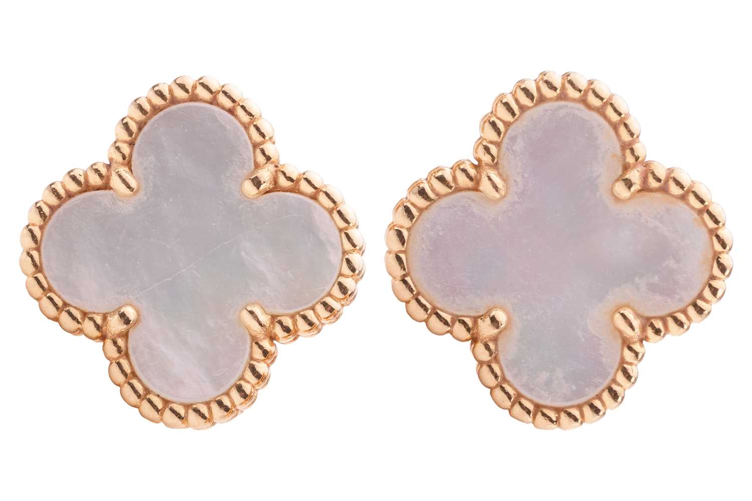 Lot 57 - Van Cleef & Arpels - A pair of Alhambra...