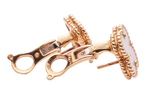 Lot 57 - Van Cleef & Arpels - A pair of Alhambra...