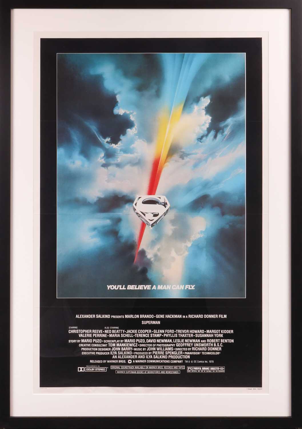 Lot 14 - Superman (1978) US One Sheet, NSS 780011,...