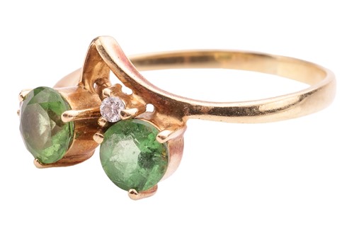 Lot 137 - A tourmaline and diamond dress ring by H.Stern,...