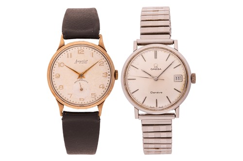 Lot 70 - Two watches; The first a 9ct Accurist 32mm...