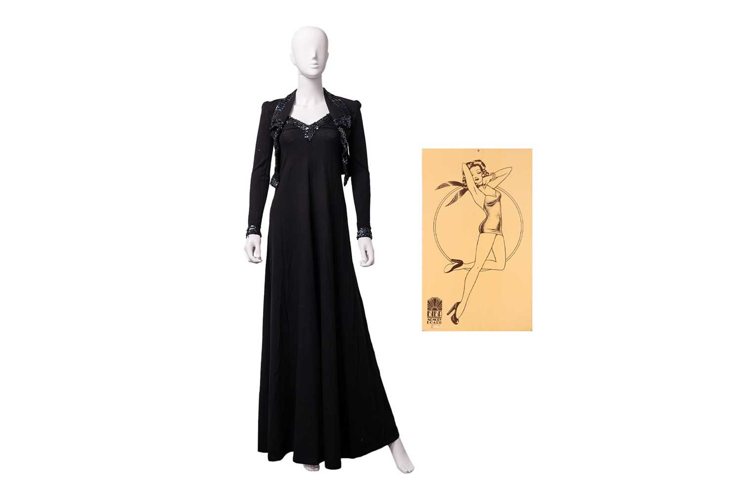 Lot 33 - Vintage Fashion: BIBA:1970s sequin evening...