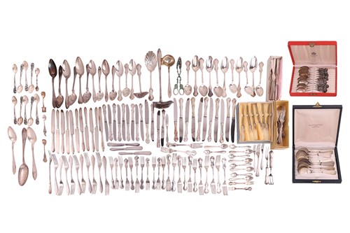 Lot 133 - A set of twelve Swedish teaspoons, in fitted...