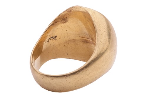 Lot 48 - A modernist ring, featuring a central concave...